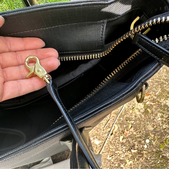 Dagne Dover Signature Legend Coated Canvas Large Laptop Tote Bag w/ storage bag - Picture 8 of 9